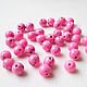 Howlite 6 mm, 28951188, bright pink beads, Beads1, Ekaterinburg,  Фото №1