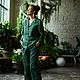 Пижама из жаккардового хлопка «Green”. Пижамы. Александра Майская. Ярмарка Мастеров.  Фото №5
