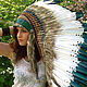 Indian headdress -  Depths of a Forest. Carnival Hats. Elektra D'ajon. Online shopping on My Livemaster.  Фото №2
