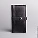 Именной кожаный бумажник CLASSIC BLACK. Кошельки. Monomount. Ярмарка Мастеров.  Фото №4