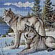 Kit embroidery with beads 'Wolves'. Beads. Beaded embroidery from Laura. Online shopping on My Livemaster.  Фото №2