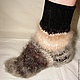 Socks cashmere art. No. №42 of dog hair . Manual spinning .Hand knitting. Socks are this 