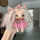 Текстильная Мини Куколка блондинка в розовом платье в подарок девушке, Прикольные подарки, Самара,  Фото №1