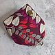 Cosmetic bag with clasp ' Leaves', Beauticians, Polyarnye Zori,  Фото №1