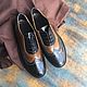 Men's shoes 'Oxford' korich/black black sole. Oxfords. Hitarov (Hitarov). My Livemaster. Фото №6