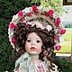 Peony Girl Collectible Doll OOAC. Vintage doll. Porcellain dolls from Germany. Online shopping on My Livemaster.  Фото №2