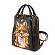 Bag backpack ' Chanterelle in lights'. Backpacks. Pelle Volare. Online shopping on My Livemaster.  Фото №2