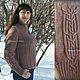 Order Women's sweater 'Flavor cocoa'. Shop Natalia Glebovskaya. Livemaster. . Sweaters Фото №3