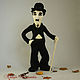 Чарли Чаплин игрушка валяная (войлочная игрушка) коллекционная кукла, Статуэтки, Москва,  Фото №1