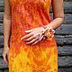 Felted dress 'Flame', Klimkin Galina, Dresses, Losino-Petrovsky,  Фото №1