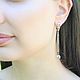 Modern 4 earrings with cubic zirconia in 925 DD0117 silver, Jewelry Sets, Yerevan,  Фото №1