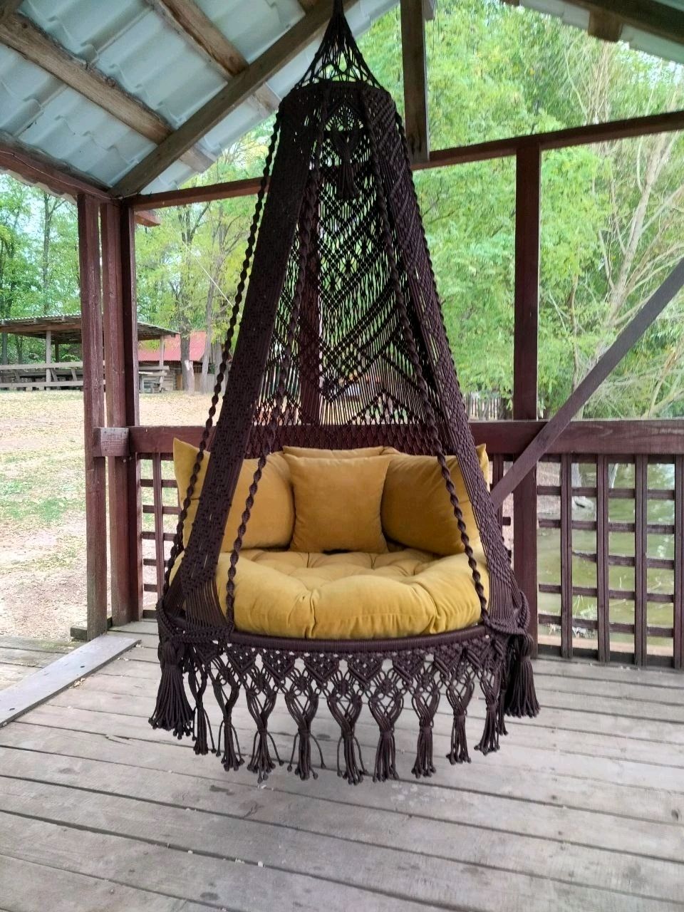 Кресло шатер из макраме