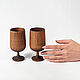 Set of wooden wine glasses made of Siberian cedar wood (2 pcs) GN7. Wine Glasses. ART OF SIBERIA. My Livemaster. Фото №5