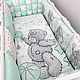 Protectores de cuna ( juego). Sides for crib. -m-i-m-. Online shopping on My Livemaster.  Фото №2