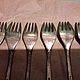 Forks MELCHIOR SILVER mnts,the Soviet Union,KOLCHUGINO,new. Vintage Cutlery. From USSR. My Livemaster. Фото №4