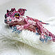 Brooch dragon 'Flo Pink', the Pink Flamingo, Brooches, Moscow,  Фото №1