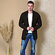 Order Cardigan jacket for men. SHAPAR - knitting clothes. Livemaster. . Mens outerwear Фото №3