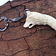 Keychain wolf Fang bone of a walrus 'Wolf'. Amulet. Urbanstyle. Online shopping on My Livemaster.  Фото №2