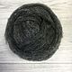 Lana de oveja en topsa. Melange gris oscuro. 27 µN, Wool, Berdsk,  Фото №1