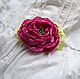 Rose brooch 'Fuchsia', Brooches, Moscow,  Фото №1