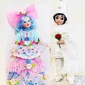 Куклы и игрушки handmade. Livemaster - original item Malvina and Pierrot - dolls from the fairy tale 