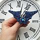Броши: Летучая мышь. Брошь-булавка. Емельянова Ирина. Интернет-магазин Ярмарка Мастеров.  Фото №2