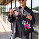 Copy of Bag - shopper  "Funny Turquoise houses". Shopper. natali. Интернет-магазин Ярмарка Мастеров.  Фото №2