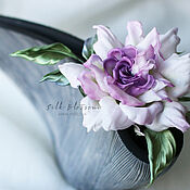Интерьерный букет из шелковых цветов Розовая весна