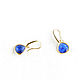 Order Earrings with blue stone, handmade earrings 'Ultramarine'. Irina Moro. Livemaster. . Earrings Фото №3