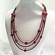 Garnet necklace with red spinel, Necklace, Moscow,  Фото №1