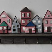 Для дома и интерьера handmade. Livemaster - original item Key holders wall: Housekeeper wall Favorite city.. Handmade.