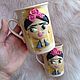 Copy of Ceramic mug with polymer clay decor Frida Kahlo. Mugs and cups. paragvai (paragvai). Online shopping on My Livemaster.  Фото №2