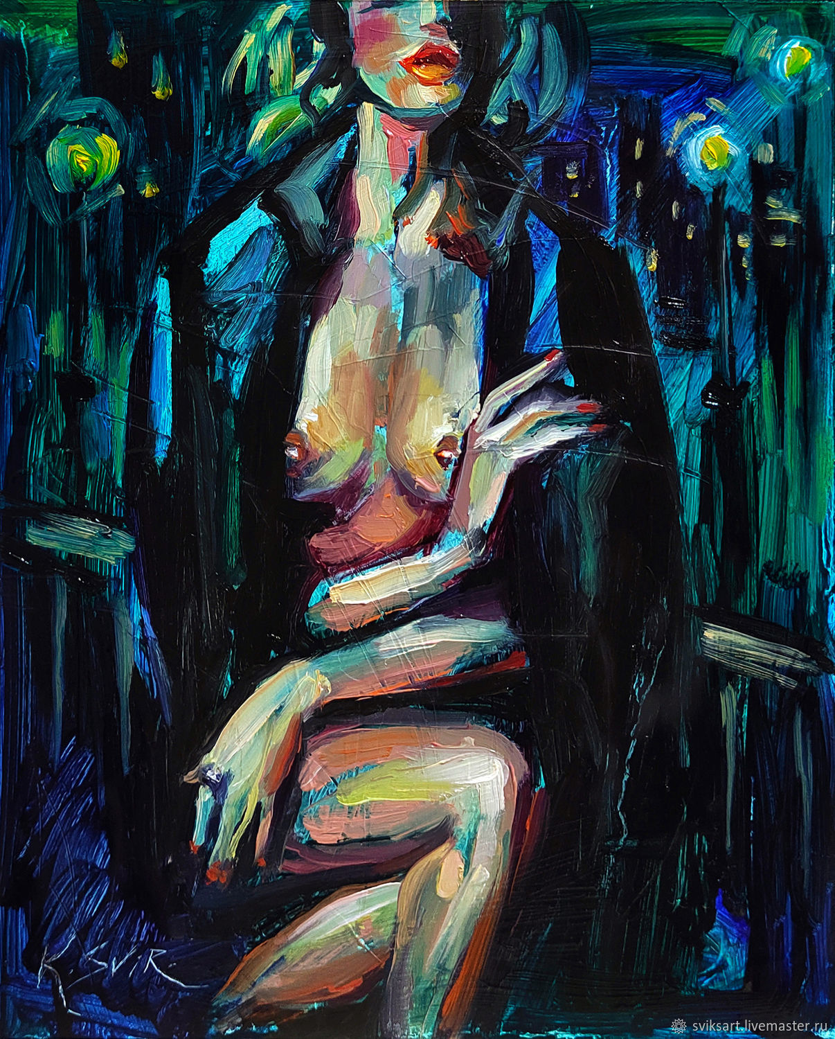 Картина обнажённая девушка, фигура, эротика, ночь в интернет-магазине  Ярмарка Мастеров по цене 9000 ₽ – QI25WBY | Картины, Тюмень - доставка по  России