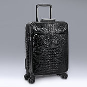 Сумки и аксессуары handmade. Livemaster - original item Suitcase made of genuine Siamese crocodile leather IMA0704B1. Handmade.