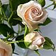 Кустовые розы сорта яна. Элементы интерьера. Николаева Ирина. Created flowers.. Ярмарка Мастеров.  Фото №4