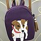 Order Backpack leather 'Jack' purple. VICTORIA's BAGS. Livemaster. . Backpacks Фото №3