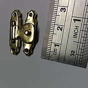 Материалы для творчества handmade. Livemaster - original item Casket lock (gold) 26mm x 6mm - 2 pieces. Handmade.