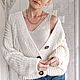 Кардиган oversize на пуговицах ручной работы. Кардиганы. Knitochka.Style. Интернет-магазин Ярмарка Мастеров.  Фото №2