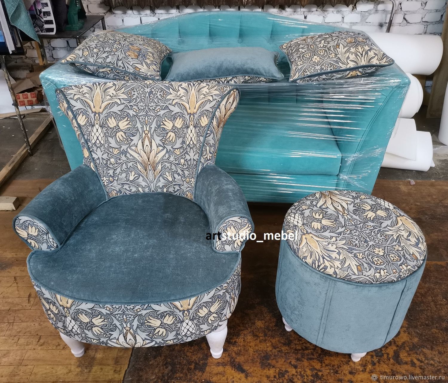 Кресло Silvester с пуфиком в интернет-магазине на Ярмарке Мастеров ...