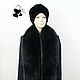 Luxurious fur scarf boa fur Finnish Fox. Black. Collars. Mishan (mishan). My Livemaster. Фото №5