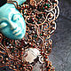 Order Necklace with a stone in boho style with a goddess, tribal 'Gaia'. Кулоны, гребни и другие украшения с камнями ручной работы (del-moro). Livemaster. . Necklace Фото №3