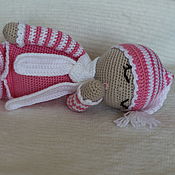 Куклы и игрушки handmade. Livemaster - original item doll bobblehead. Scops owl knitted.. Handmade.