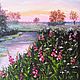 Painting summer landscape 'Mystical Sunset', oil on canvas. Pictures. Kind paintings by Irina Belozerova. Online shopping on My Livemaster.  Фото №2