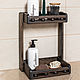 Dark oak bookcase with curly elements. Shelves. Foksvudrus. My Livemaster. Фото №4
