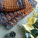 Snood crochet scarf 'Pop Mix' cinnamon, Snudy1, Naberezhnye Chelny,  Фото №1