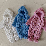 Одежда детская handmade. Livemaster - original item Knitted Baby jumpsuit for newborn