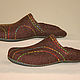Men's felted Slippers Color geometry-1. Slippers. MMwool (marinamol). Online shopping on My Livemaster.  Фото №2