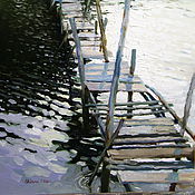 Картины и панно ручной работы. Ярмарка Мастеров - ручная работа Картина "На рыбацких гадках". Handmade.