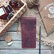 Handmade leather pencil case Cone Burgundy. Organizer. Mox workshop. Online shopping on My Livemaster.  Фото №2