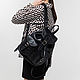 Кожаный женский рюкзак "Зодиак"(черный), Рюкзаки, Санкт-Петербург,  Фото №1